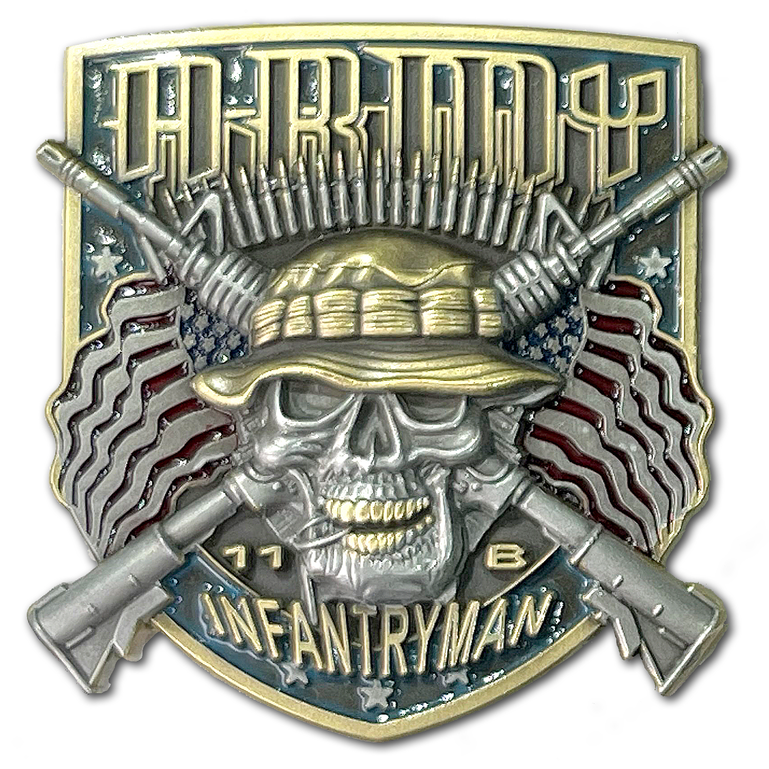 Infantryman 11 Bravo MOS Army Veteran Collectible Challenge Coin
