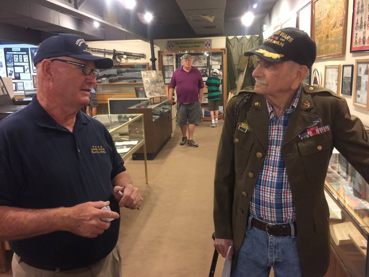 Curator with Grandpa Frost Patton Veteran