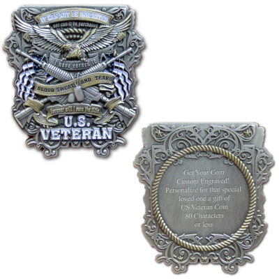 Veteran-Coin Engraved