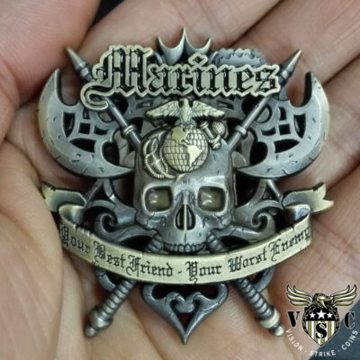 usmc Your-Best-Friend-Your-Worst-Enemy coin