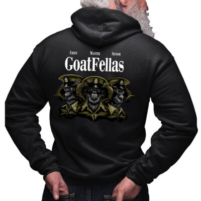 Goatfellas United States Navy Chief Veteran Military Custom Hoodie