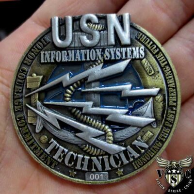 Information Systems Technician US Navy Rate Challenge Coin