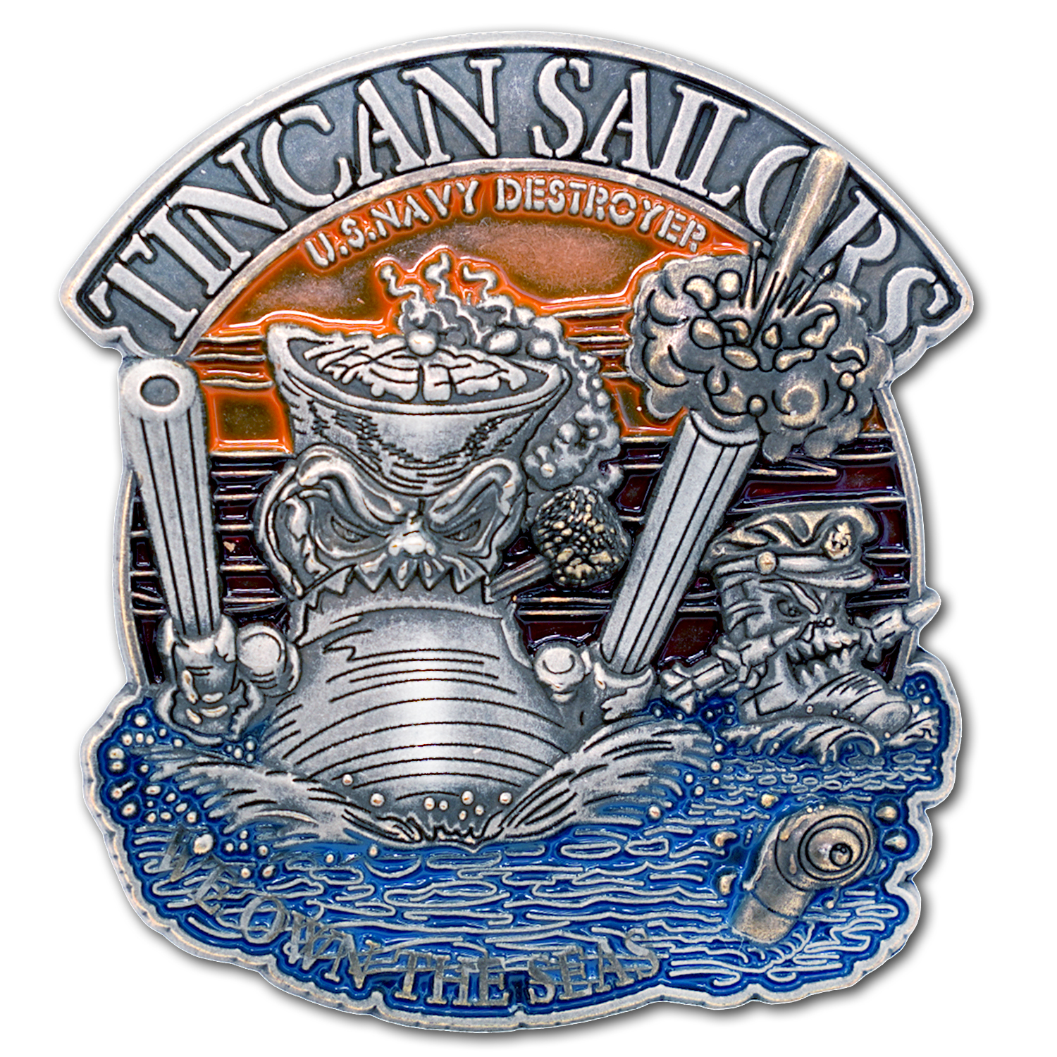 Tin Can Sailors US Navy Destroyer Challenge Coin - Image 2
