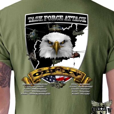 Army Task Force Attack OEF Deployment Shirt