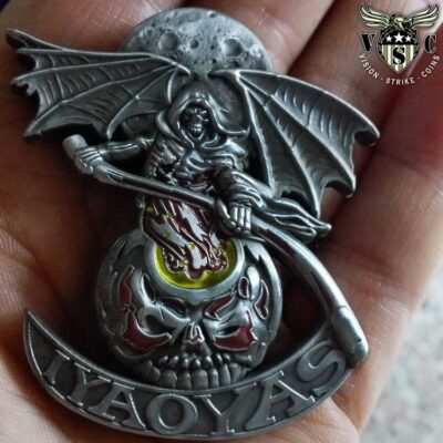 IYAOYAS Grim Reaper Military Challenge Coin
