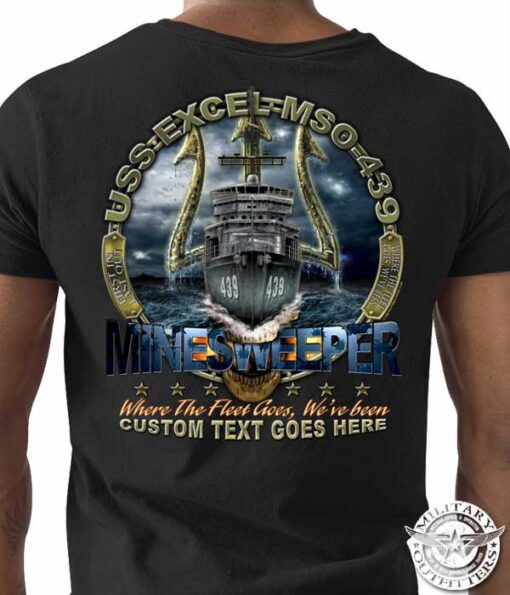 MINESWEEPER-USS-EXCEL-MSO-439-custom-Navy-Shirt