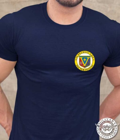 SCPOA-USS-Peleliu-custom-navy-shirt-pocket