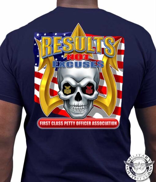 FCPOA-Results-Not-Excuses-Custom-Navy-Shirt