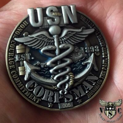 Hospital Corpsman US Navy Rate Challenge Coin