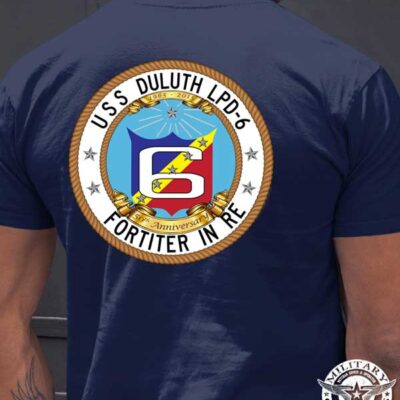 USS-Duluth-50th-Anniversary-Custom-Navy-Shirt