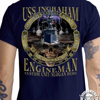USS-Ingraham-A-Gang-Custom-Navy-Shirt