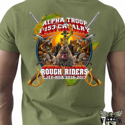 Alpha Troop 1-153 Cavalry Rough Riders Custom Shirt