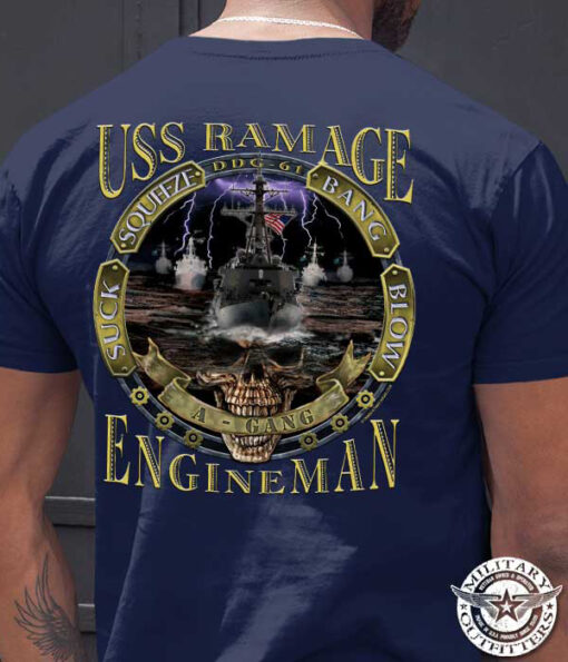 USS-Ramage-A-Gang_Custom-Navy Shirt