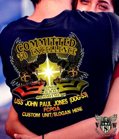 USS John Paul Jones FCPOA US Navy Shirt