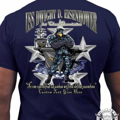 USS-Dwight-D-Eisenhower-FCPOA-Custom-Navy-Shirt