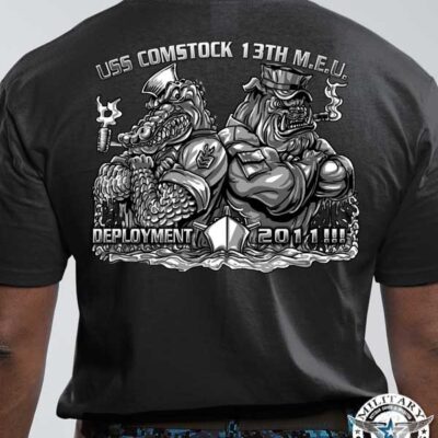 USS Comstock LSD-45 FCPOA Custom Navy Shirt