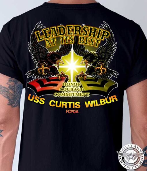 USS CURTIS WILBUR FCPOA Custom Navy Shirt
