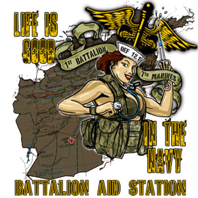 Devil Doc Hospital Corpsman Pinup Girl US Navy Custom Decal
