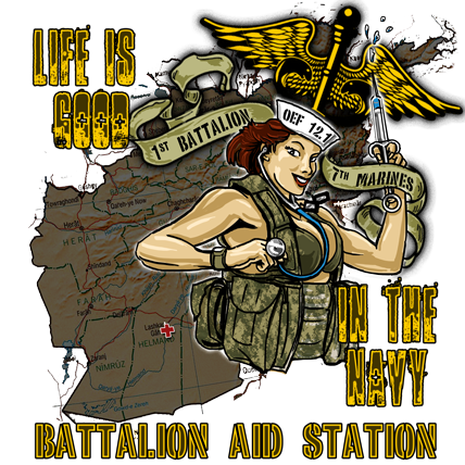 Devil Doc Hospital Corpsman Pinup Girl US Navy Custom Decal