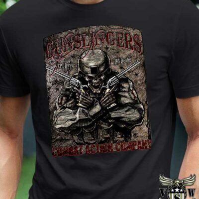 US Army 1st Infantry Division Gunslinger Custom Shirt