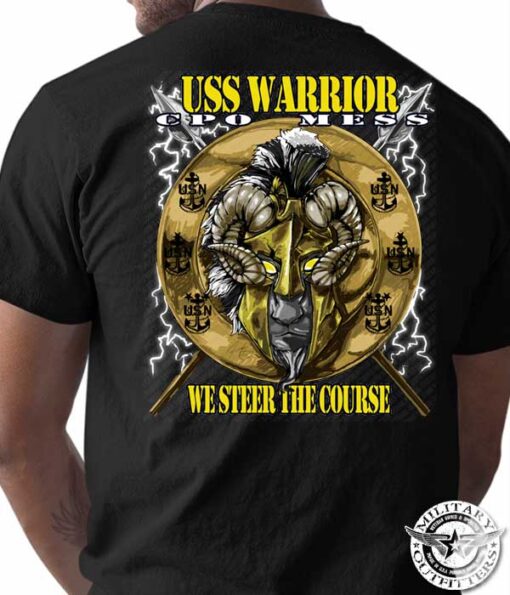 USS-Warrior-Chiefs-Mess-Custom-Navy-Shirt