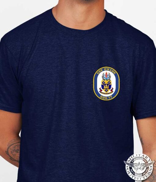 USS-OKane-FCPOA-custom-navy-shirt-pocket