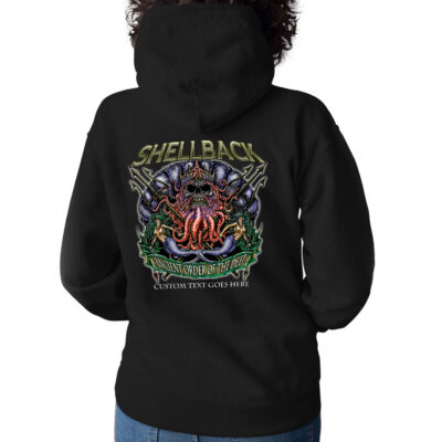 Shellback Ancient Order of The Deep King Neptune Jolly Roger Custom Hoodie