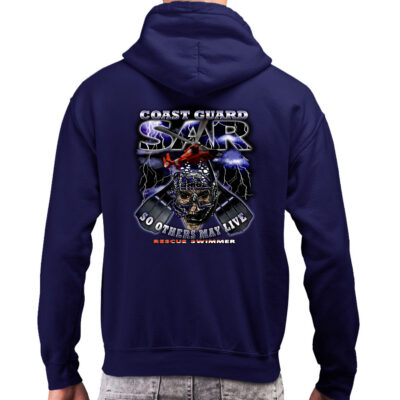SAR Search and Rescue Dolphin Helicopter US Coast Guard Veteran Custom Hoodie