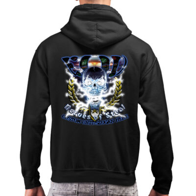 EOD Explosive Ordnance Disposal Nerves of Steel US Military Veteran Custom Hoodie