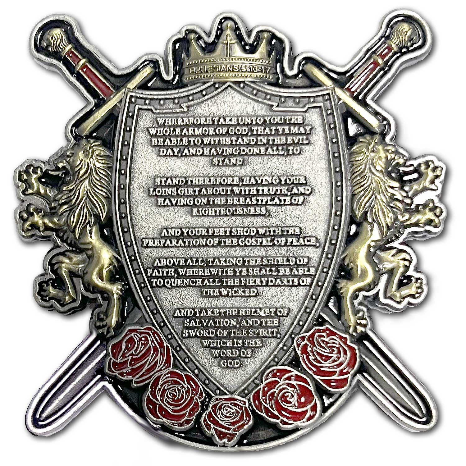 Armor of God Ephesians 6:13-17 Collectible Prayer Challenge Coin