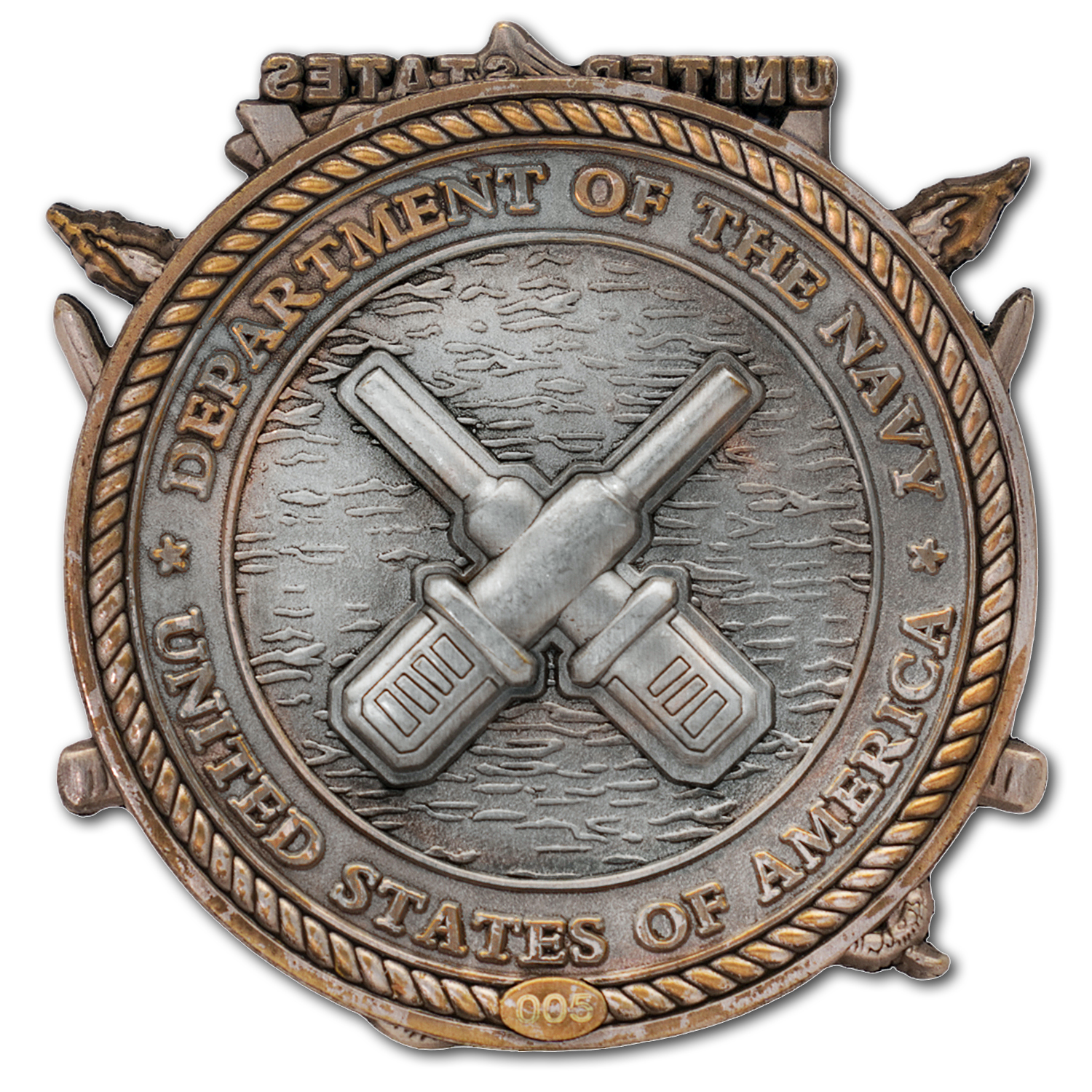 US Navy Gunner's Mate Rate Veteran Collectible Challenge Coin
