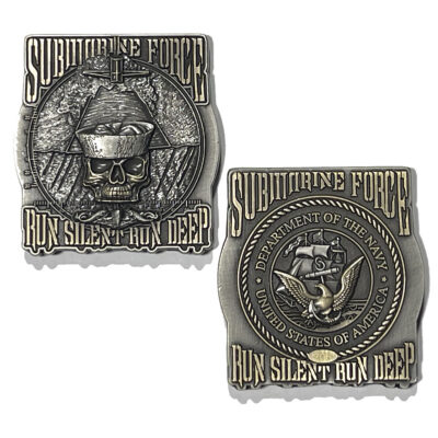US Navy Submarine Force Run Silent Run Deep Collectible Challenge Coin