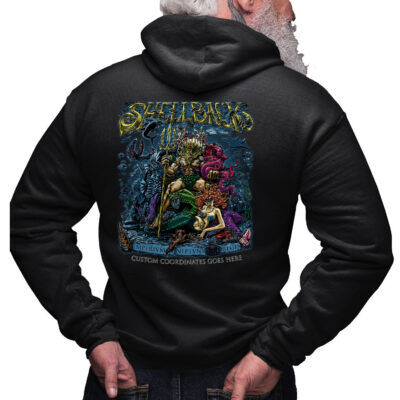 Shellback Court of King Neptune Crossing Equator Military Veteran Custom Hoodie