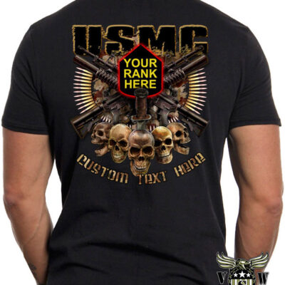 USMC Custom Marine Corps Rank Shirt