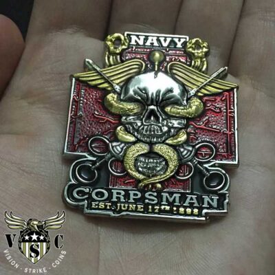 US-Navy-Corpsman Challenge Coin
