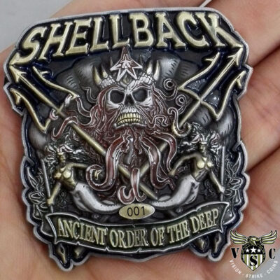 Shellback US Navy Military Challenge Coin