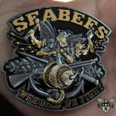 Seabees We Build We Fight US Navy Challenge Coin