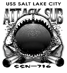 USS Salt Lake City SSN-716 Nuclear Attack Submarine Shirt