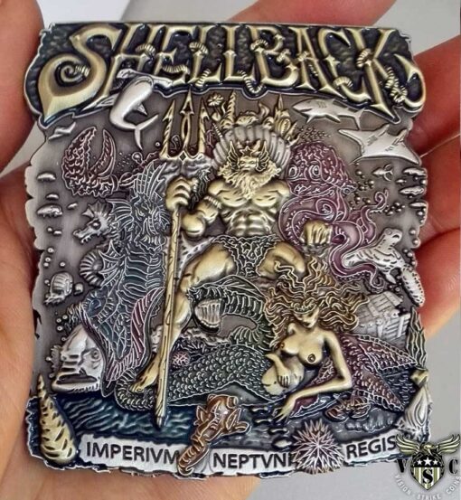 Shellback King Neptune US Navy Magnum Coin