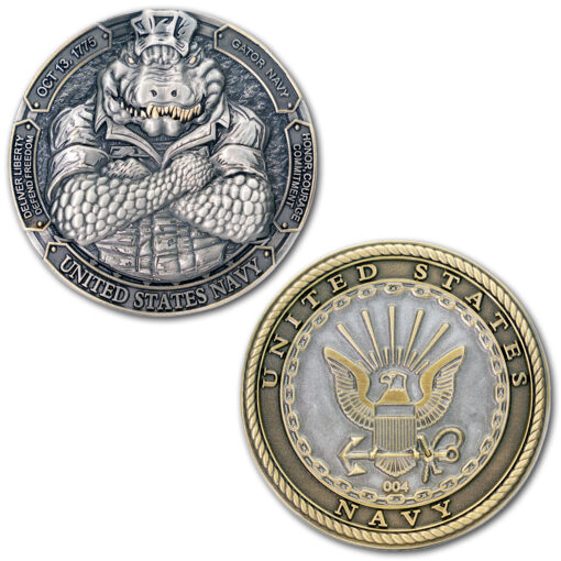 US Navy Gator Navy Vintage Coin