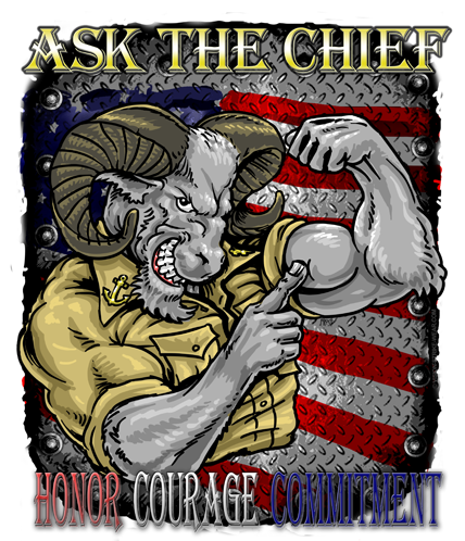 Ask The Chief US Navy Decal
