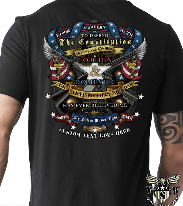 Oath to US Constitution Military Veteran Youth Shirt