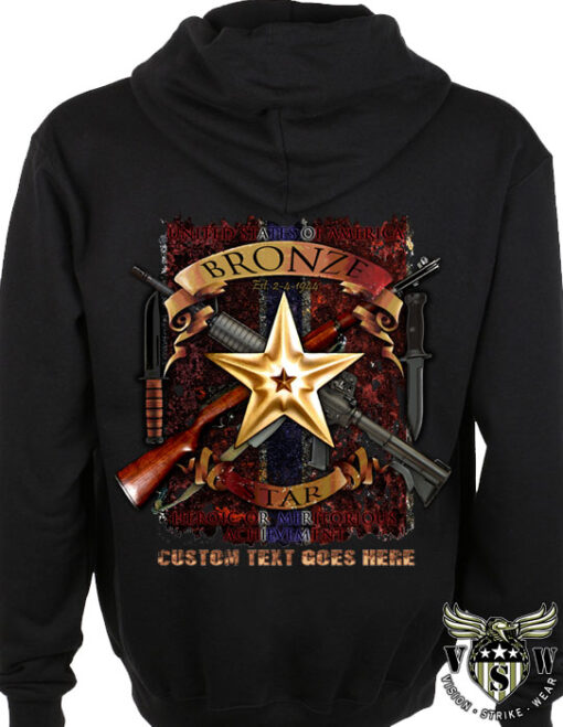 Bronze Star Medal Military Hoodie