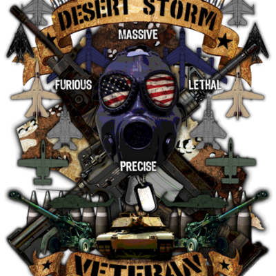 Desert Storm Veteran Military Decal