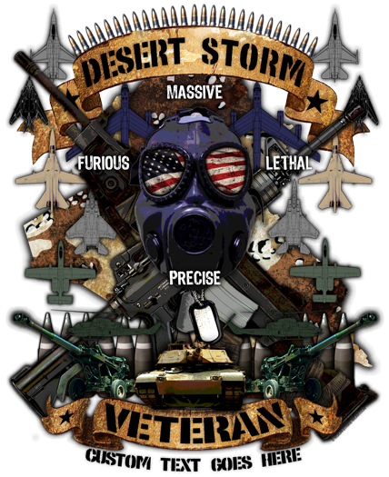 Desert Storm Veteran Military Decal Military Outfitters