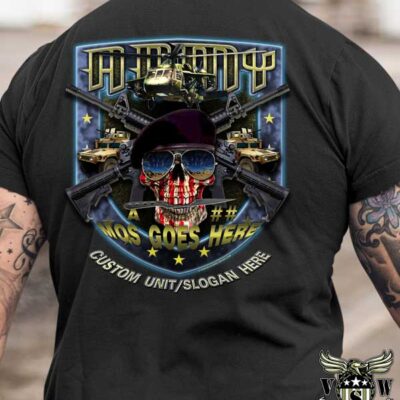 US Army MOS Skull Custom Shirt