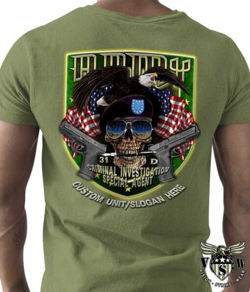 US Army 31 D Criminal Investigation Special Agent Shirt