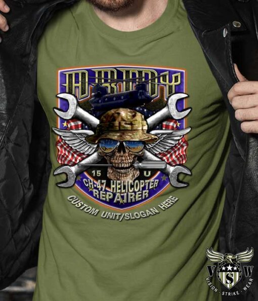 US Army 15 U CH-47 Helicopter Repairer Shirt