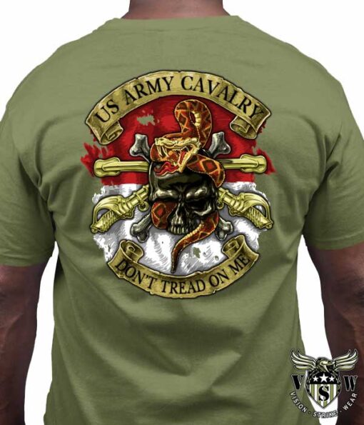 US Army Cavalry Dont Tread on Me Shirt