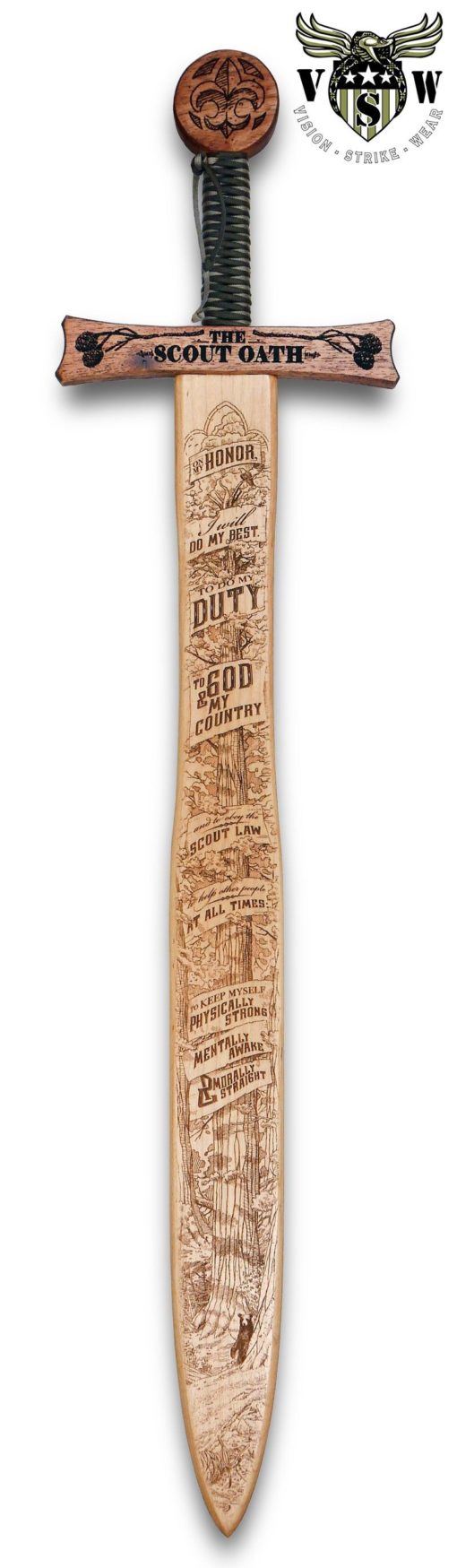 Boy Scout Oath Wooden Sword